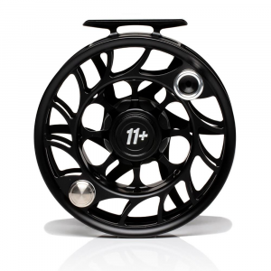 Hatch Iconic Fly Reel - 11 Plus - Black Silver - Large Arbor