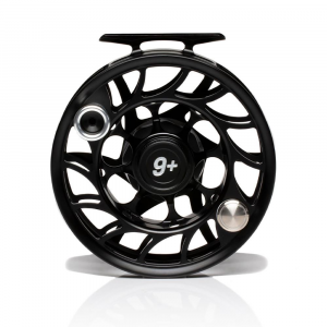 Hatch Iconic Fly Reel - 9 Plus - Black Silver - Large Arbor