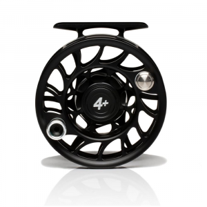 Hatch Iconic Fly Reel – 4 Plus – Black Silver – Large Arbor
