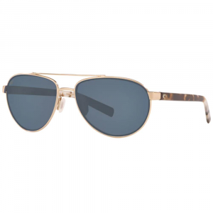 Costa Fernandina Sunglasses - Polarized - Women's - Shiny Gold with Copper Silver Mirror 580G