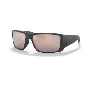 Costa Blackfin PRO Sunglasses - Polarized - Matte Black with Copper Silver Mirror 580G