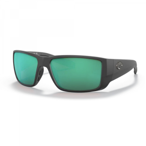 Costa Blackfin PRO Sunglasses - Polarized - Matte Black with Green Mirror 580G