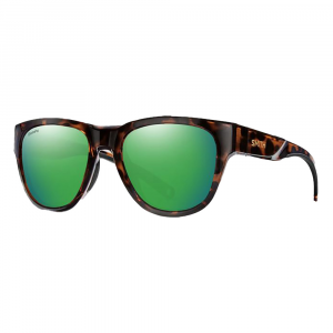 Smith Rockaway Glass Sunglasses - Polarized Chromapop - Tortoise with Green Mirror Glass