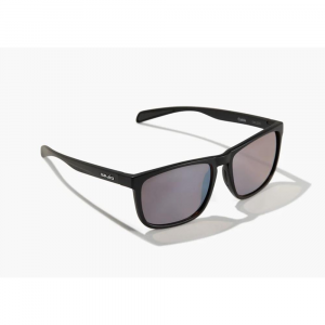 Bajio Calda Sunglasses - Polarized - Black Matte with Silver Glass