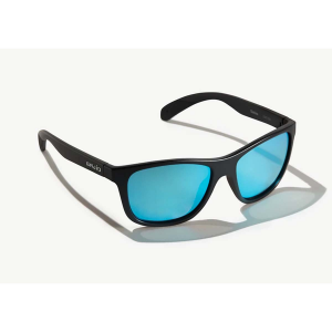 Bajio Gates Sunglasses - Polarized - Black Matte with Blue Glass