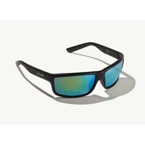 Bajio Nippers Sunglasses - Polarized - Black Matte with Green Plastic