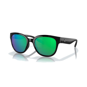 Costa Salina Sunglasses - Polarized - Black with Green Mirror 580P