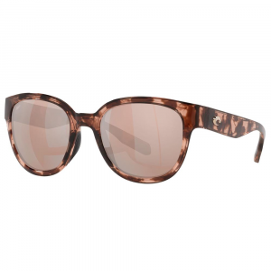 Costa Salina Sunglasses - Polarized - Coral Tortoise with Copper Silver Mirror 580P