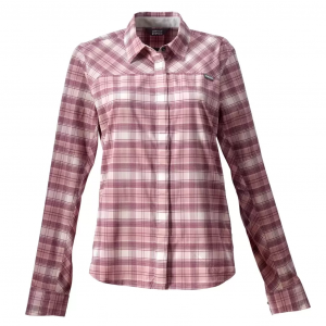 Orvis Pro Stretch Long Sleeve Shirt - Women's - Lilac Plaid - M