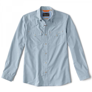 Orvis Tech Chambray Western Shirt - Men's - Blue Fog - 2XL