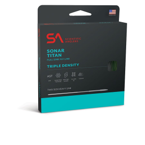 Scientific Anglers Sonar Titan 3D Int / Sink 3 / Sink 5 Fly Line - Green and Olive and Charcoal - WF11S Textured