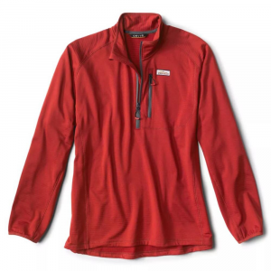 Orvis Horseshoe Hills 1/4 Zip Fleece - Men's - Paprika - L