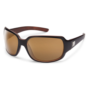 Suncloud Cookie Sunglasses - Polarized - Women's - Black Backpaint with Sienna Mirror