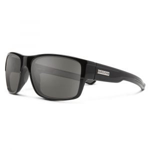 Suncloud Range Sunglasses - Polarized - Black with Grey