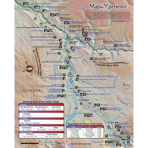 Map the Xperience - Roaring Fork River Map - One Color - One Size