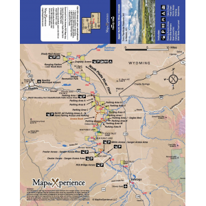 Map the Xperience - North Platte River (Upper) Map - One Color - One Size