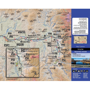 Map the Xperience - Yampa River, Colorado Fishing Map - One Color - One Size