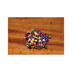 Hareline Dubbin 3/32 Plummeting Tungsten Beads - Fluorescent Orange - 2.3mm