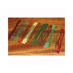 Hareline Dubbin Barred and Speckled Crazy Legs - Light Olive - One Size