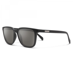 Suncloud Boundary Sunglasses - Polarized - Matte Black with Grey