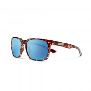 Suncloud Hundo Sunglasses - Polarized - Tortoise with Aqua Mirror
