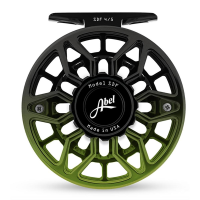 Abel SDF 4/5 Reel - Ported Retro Green and Black - 4/5
