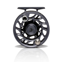 Hatch Iconic Fly Reel - 3 Plus - Grey and Black - Large Arbor