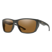 Smith Longfin Sunglasses - ChromaPop Polarized - Matte Charcoal with Brown