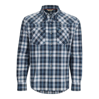 Simms Brackett Long Sleeve Shirt - Men's - Backcountry Blue Plaid - L