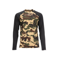 Simms Lightweight Baselayer Top - Men's - Woodland Camo - XL