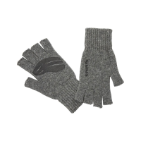 Simms Wool Half-Finger Mitt - Steel - L/XL