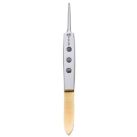 Dr. Slick Bishop Tweezers - Gold and Satin - 4 in Straight