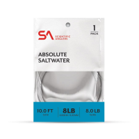 Scientific Anglers Absolute Saltwater Leader 10' - 1 Pack - Clear - 20lb