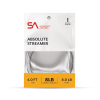 Scientific Anglers Absolute Streamer Leader 4' - 1 Pack - Clear - 12lb