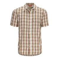 Simms Big Sky Short Sleeve Shirt - Men's - Driftwood Plaid - M