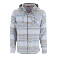Simms Santee Flannel Hoody - Men's - White and Pale Pine Blanket Stripe - XL