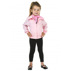 Toddler Deluxe Pink Ladies Jacket Costume