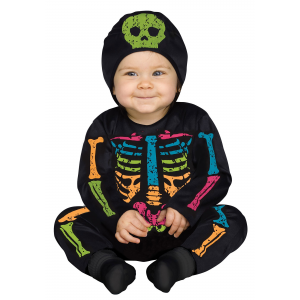 Color Bones Jumpsuit Costume for Infants