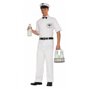 Men's Vintage Milkman Costume