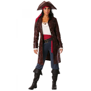 Women's Plus Pretty Pirate Captain Costume 1X 2X 3X XL XXL XXXL