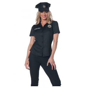 Women's Police Shirt Costume