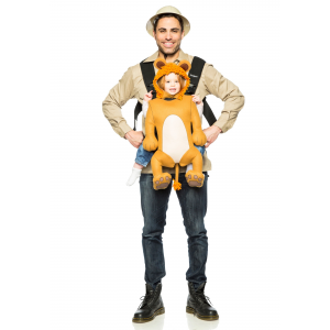 Adult Safari Guide and Toddler Lion Costume