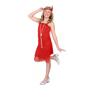 Red Flapper Costume for a Girl