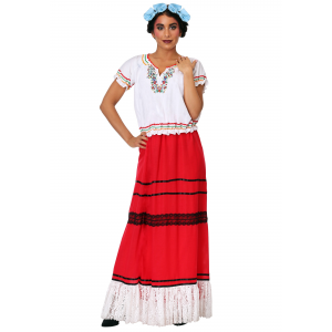 Red Frida Kahlo Women's Plus Costume