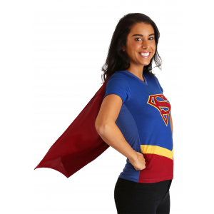 DC Womens Supergirl Cape Costume T-Shirt