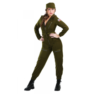 Army Flightsuit Costume for Women
