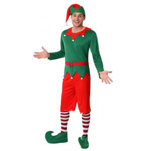 Men's Plus Size Santa's Helper Costume 2X 3X