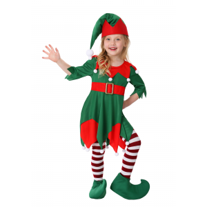 Toddler Girl's Santa's Helper Costume