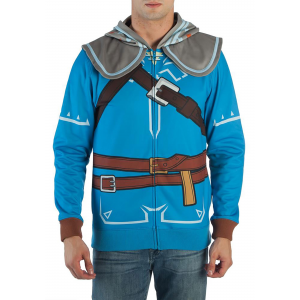Men's Breath of the Wild Zelda Suit Up Costume Hooded Sweatshirt