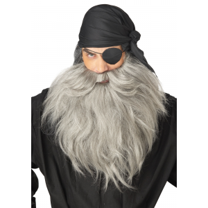 Men's Grey Pirate Beard